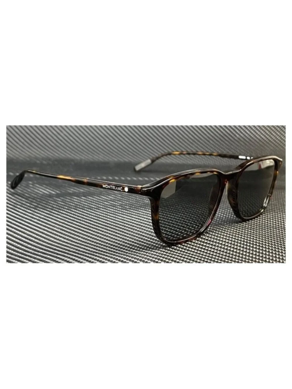 New MontBlanc Men  Brown Havana Sunglasses  53- 17- 150